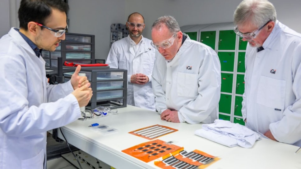 (L-R): Gabriel Casano (Integrator, iGii), Jean-Christophe Granier (CEO, iGii), Adrian Gillespie (SE), Gordon Culfeather (SE)