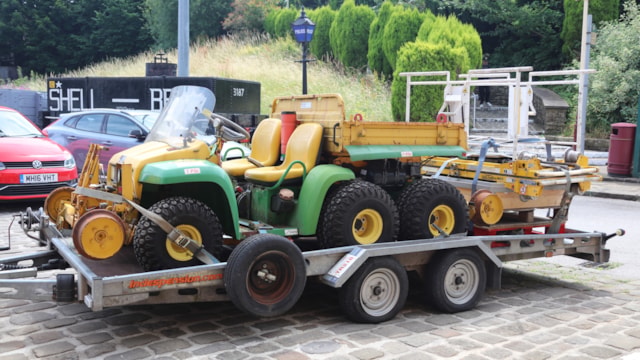 East Lancashire heritage railway donated modern equipment to help secure its future: A surplus piece of railway plant equipment presented to the ELR