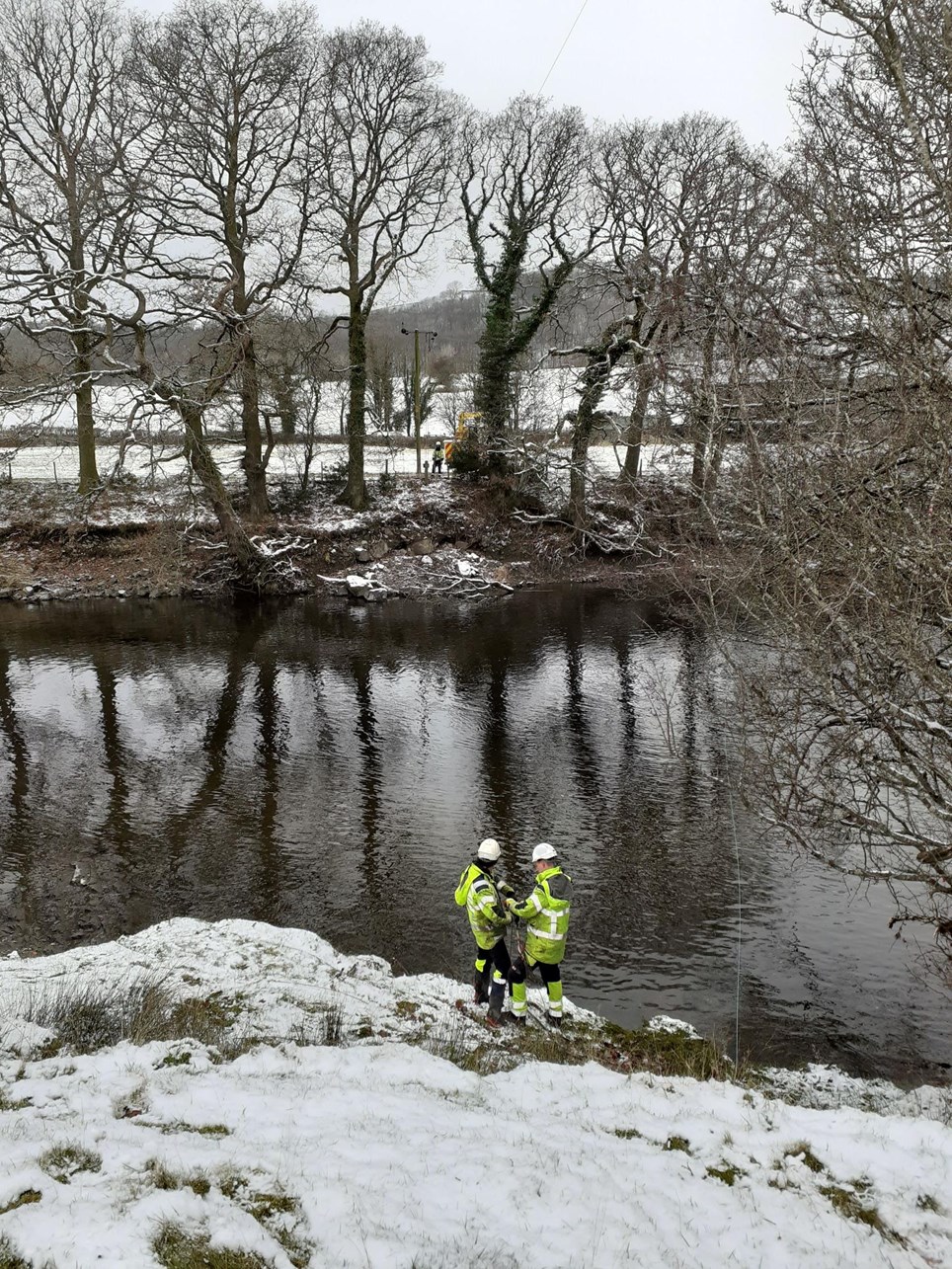 Engineers working in Sedbergh