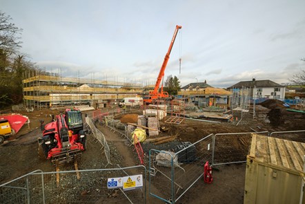 The Council's net zero development at Kilmarnock Rd Mauchline