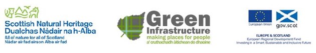 £7.3m in funding for new green infrastructure projects across Scotland: ERDF multi logo jpeg