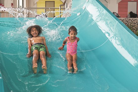 Water Slide at Seashore