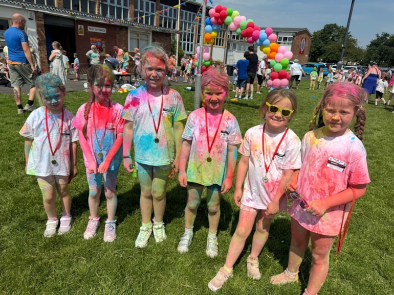 Colour fun at Onthank Primary raises over £7,000 for the school!