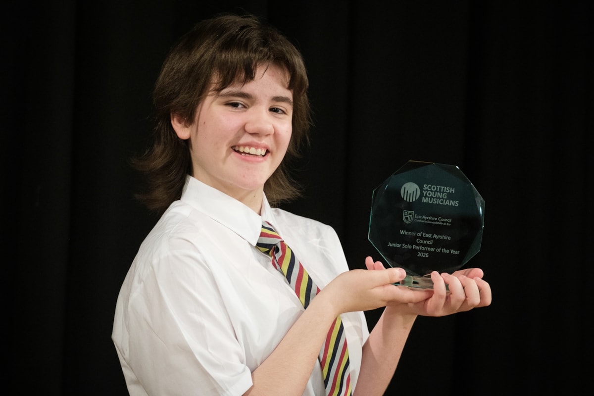 Junior winner Mariella from Kilmarnock Academy