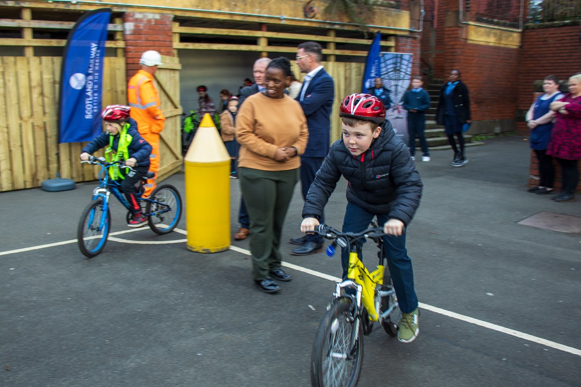 Network Rail cycles into partnership with St Roch’s Primary: Saint Roch's - Nov 2022-21