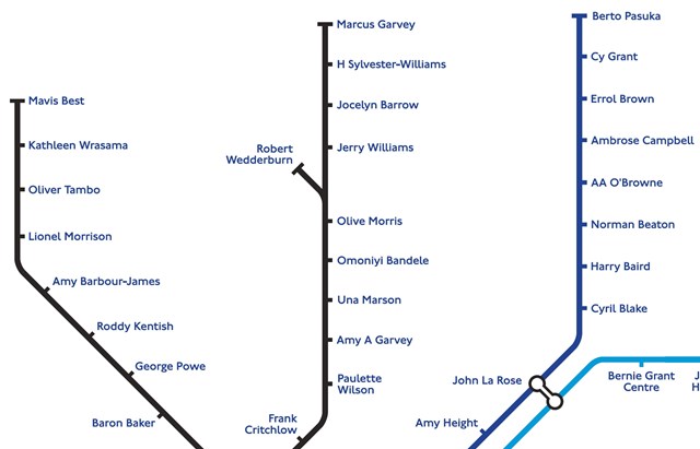 TfL Image - Black History Tube map extract 2