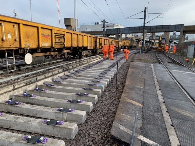 Harwich branch line services more reliable following track works: Harwich branch line track renewals 5