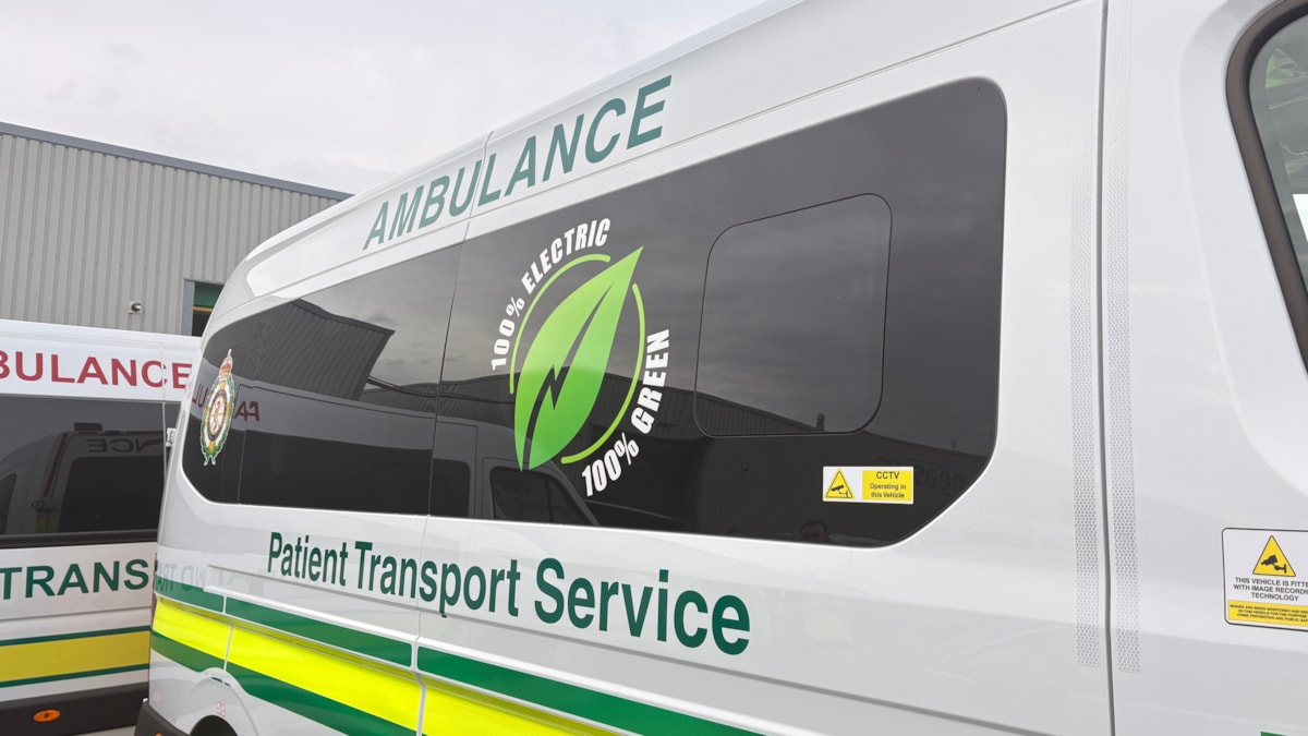 Side of electric PTS vehicle