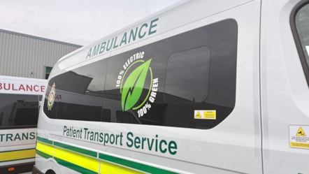 Side of electric PTS vehicle