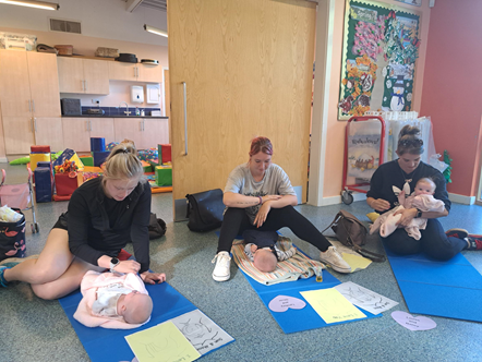 Baby massage at Ribbleton Family Hub