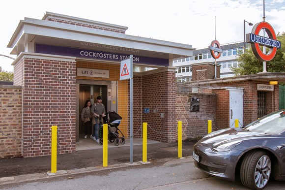 TfL Image - lift to street level at Cockfosters station