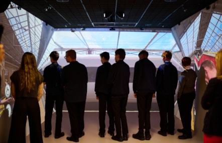 Students from Crewe Engineering & Design UTC experience Avanti West Coast's immersive learning space