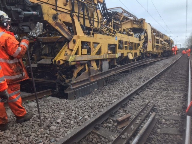 Fewer rail delays between London and Cambridge following completion of track works: WAML Harlow High Output Track Renewal 3