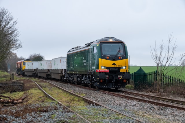 Network Rail's Test Tracks takes centre stage as hydrogen is delivered by rail for the first time: First hydrogen delivery by rail (pic credit Chris Milner)