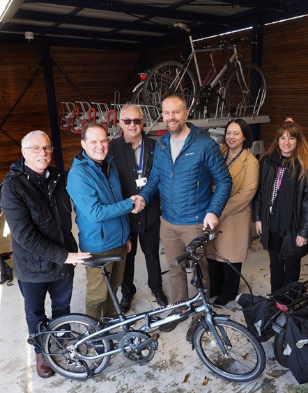 This image shows the opening of the new cycle hub (1)