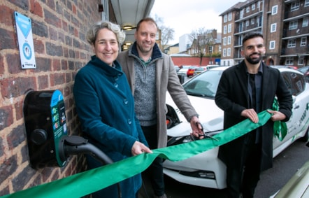 Mayor of Hackney, Caroline Woodley, Robin Heap, CEO, Zest and Cllr Mete Coban MBE, Cabinet Member for Climate Change, Environment and Transport