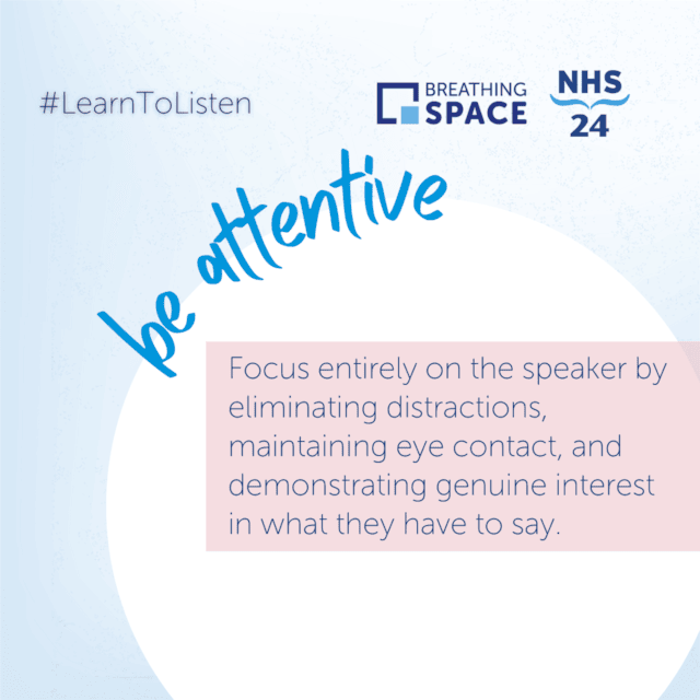 Breathing Space - Learn to listen social image carousel - 2 attentive