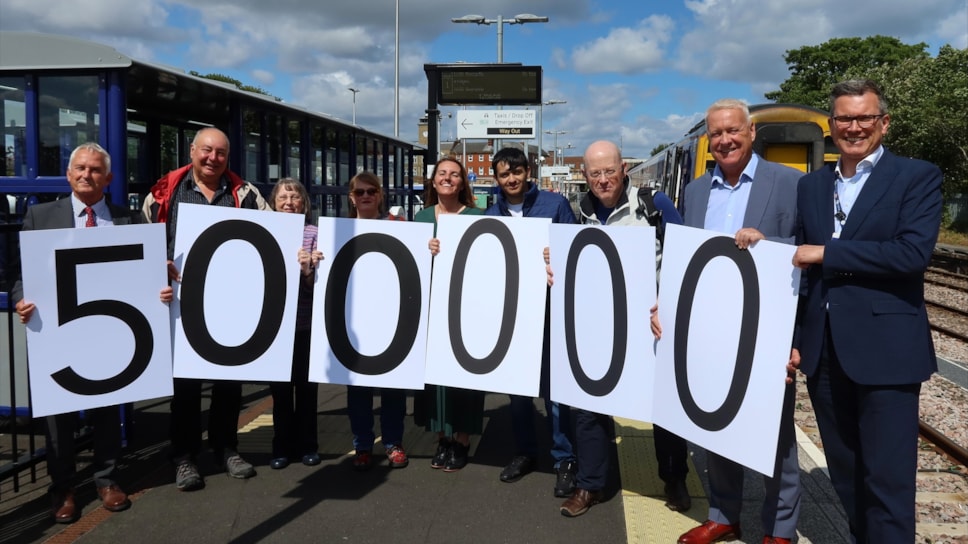 500k journeys on the Northumberland Line