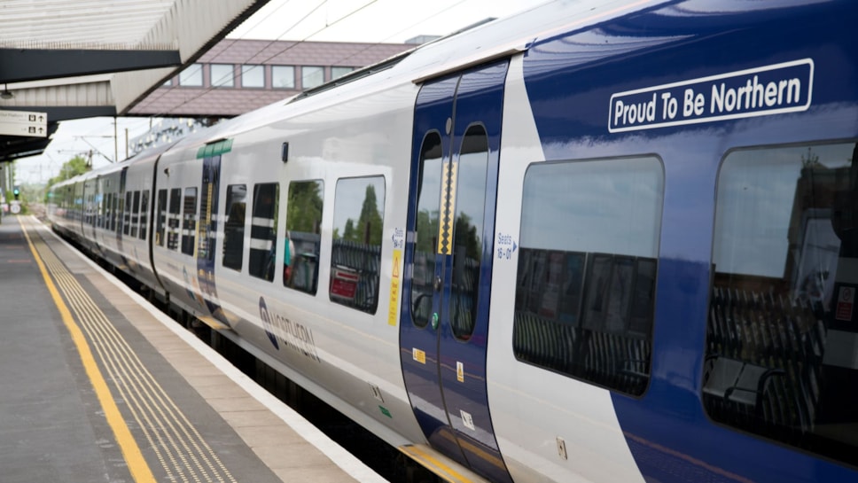 Image shows Northern train at platform-2