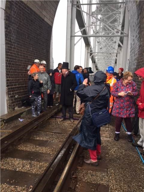 Hundreds cross the Royal Albert Bridge to celebrate its refurbishment: Royal Albert Bridge walk