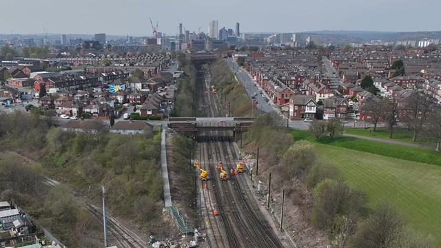 Rail services to continue during Transpennine Route Upgrade work between Leeds and York: Neville Hill Marsh Lane Cutting 1