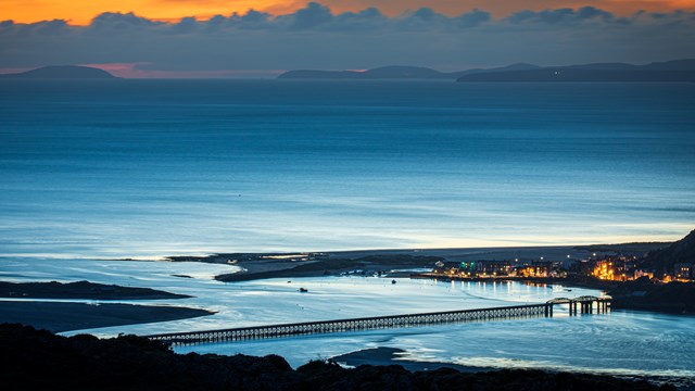 Walkway across iconic Barmouth Viaduct opened in time for half term: Barmouth Viaduct - Copyright Dominic Vacher