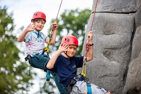 HS2 hits milestone of supporting over 200 community projects with £12m of funding: Local scouts enjoying the new climbing facilities at PACCAR scouts camp in Buckinghamshire