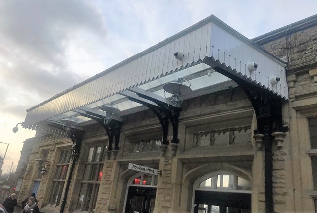 Lancaster station welcomes passengers with newly restored canopy: Lancaster station canopy