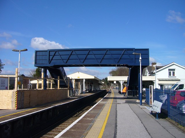 ASCOT FOOTBRIDGE REACHES FINAL FURLONG: Ascot Station Footbridge