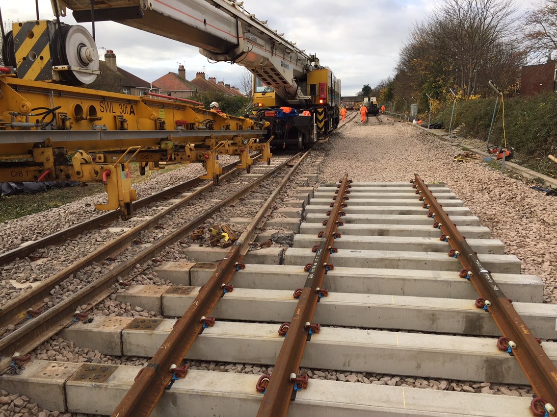 Rhyl track works completed as £50m north Wales railway upgrade project continues: Rhyl Track Work Autumn 2017