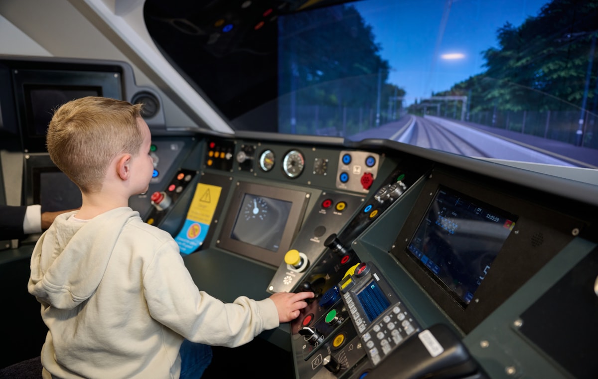 Daniel Rogerson became a rookie trainee driver at Avanti West Coast's driving school in Crewe.