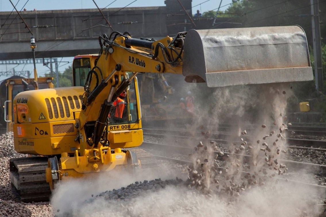 Work to upgrade the West Coast Main Line in Lancashire