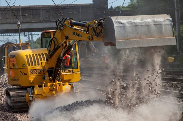 Work to upgrade the West Coast Main Line in Lancashire