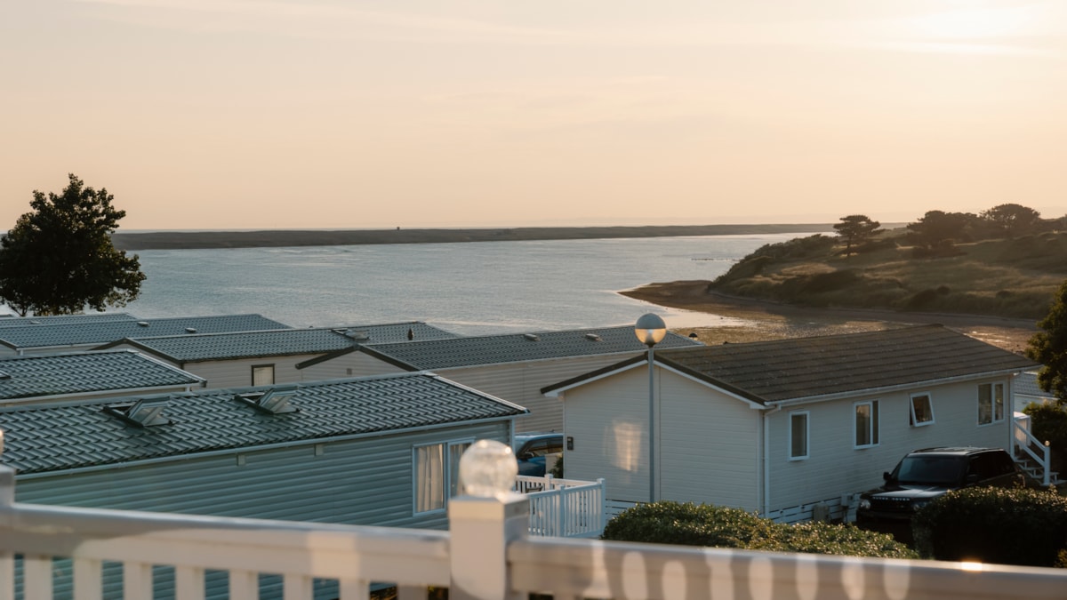Caravan sea view at Littlesea