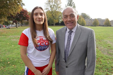 Youth Champion India Mae & Cllr Andy Graham 3