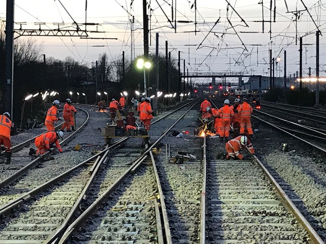 Engineering work for West Coast Mainline: engineering work