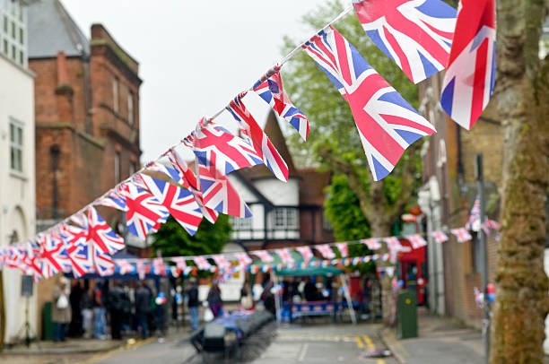 Street party stock image 1