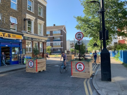 The closure on Barnabas Road