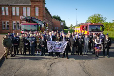 VE Day flag raising ceremony at Council HQ