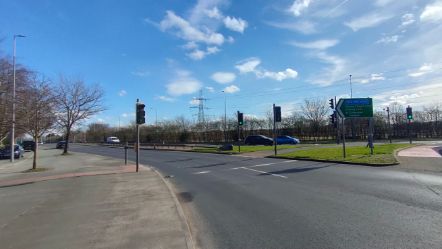 A582 Stanifield Lane and Watkin Lane roundabout - March 2024