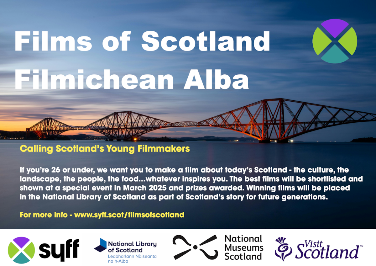 'Films of Scotland' Scottish Youth Film Foundation promotional poster