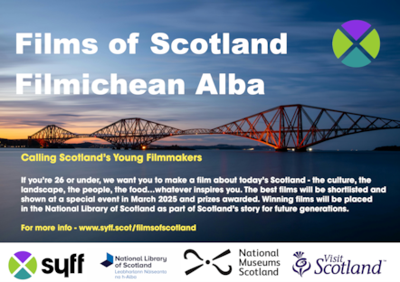 'Films of Scotland' Scottish Youth Film Foundation promotional poster