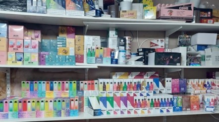 Vapes seized in February 2023 from EN Newsagents on Orchard Street in Preston