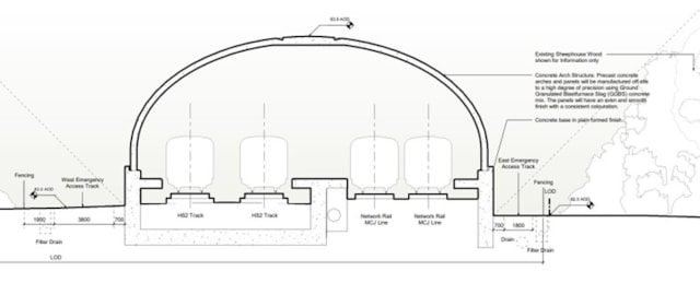 Bat Protection Structure cross section