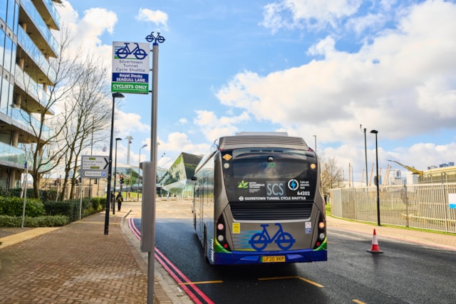 TfL Image - Silvertown Tunnel cycle shuttle bus