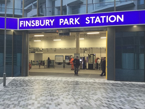 TfL Press Release - New station entrance open at Finsbury Park: TfL Image - Finsbury Park Entrance