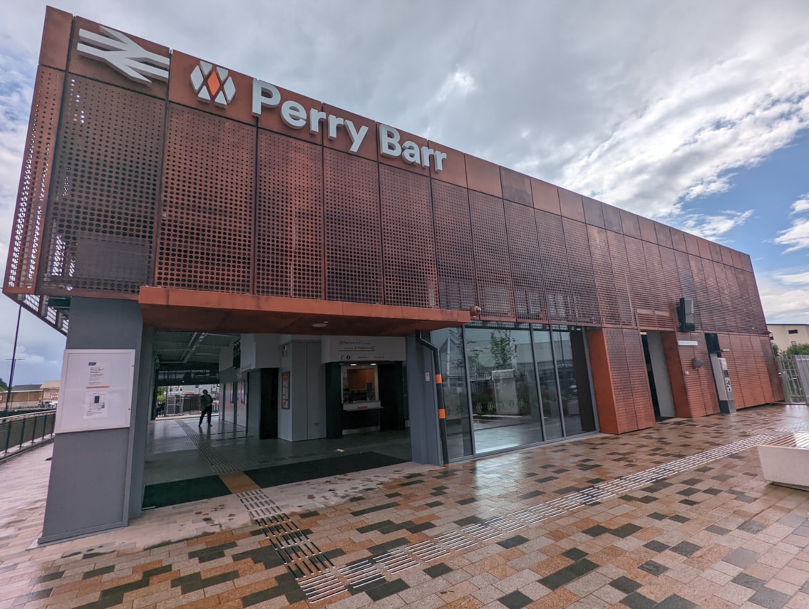 Perry Barr station after refurbishment