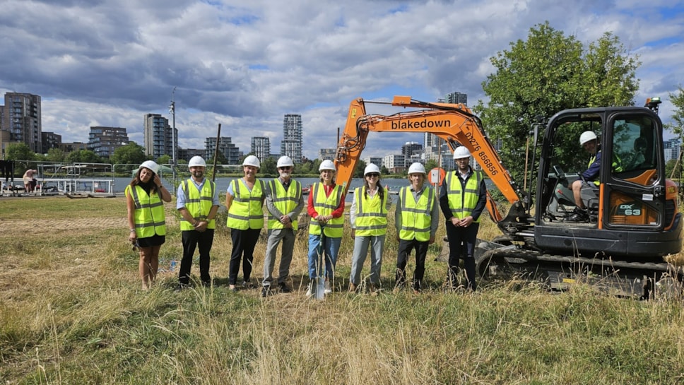 West Reservoir Centre - Mayor Woodley and project team