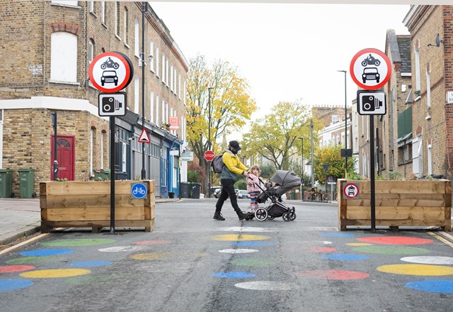 TfL Image - Pedestrians on Shakespeare Road