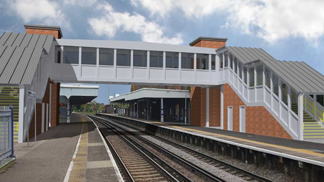 Stepping in the right direction: Plans announced to create step-free access at Herne Bay to make the station fully accessible for all passengers: Herne-Bay-CGI-steps